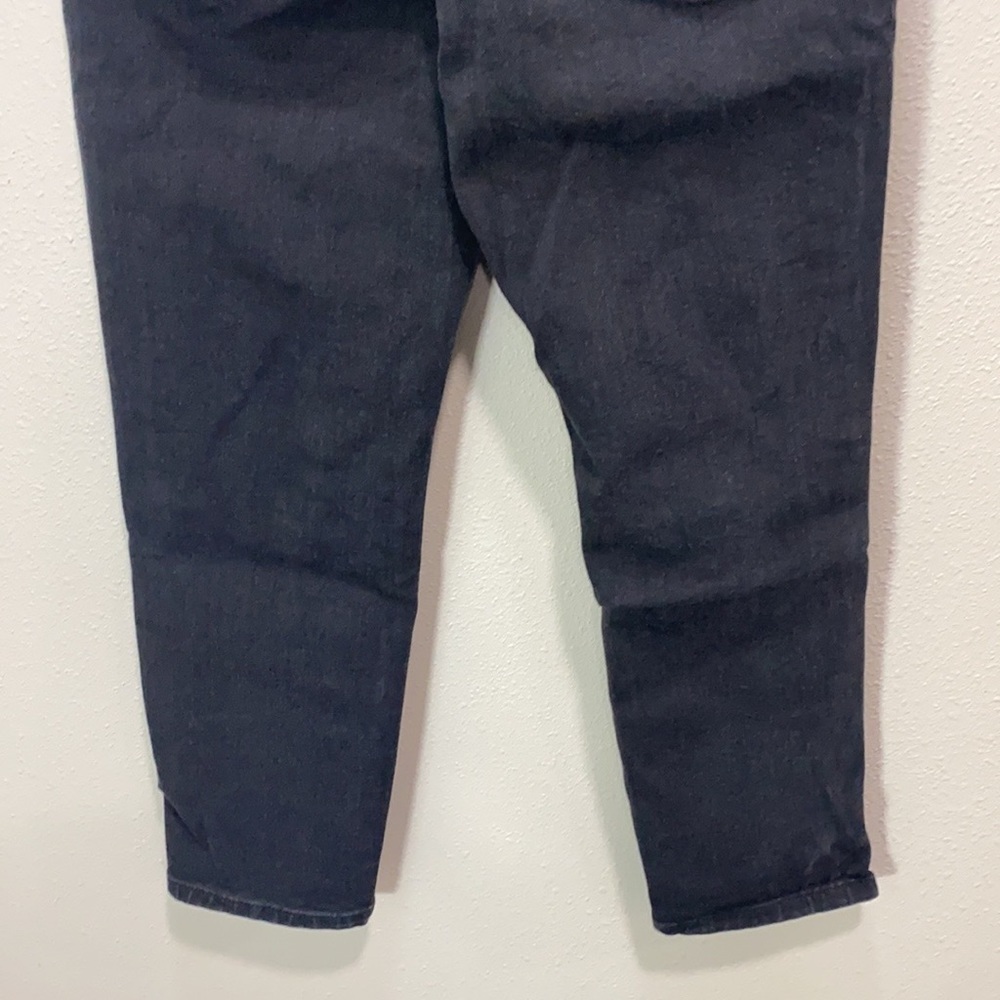 Express‎ slim super high rise distressed jeans in black - Picture 6 of 14